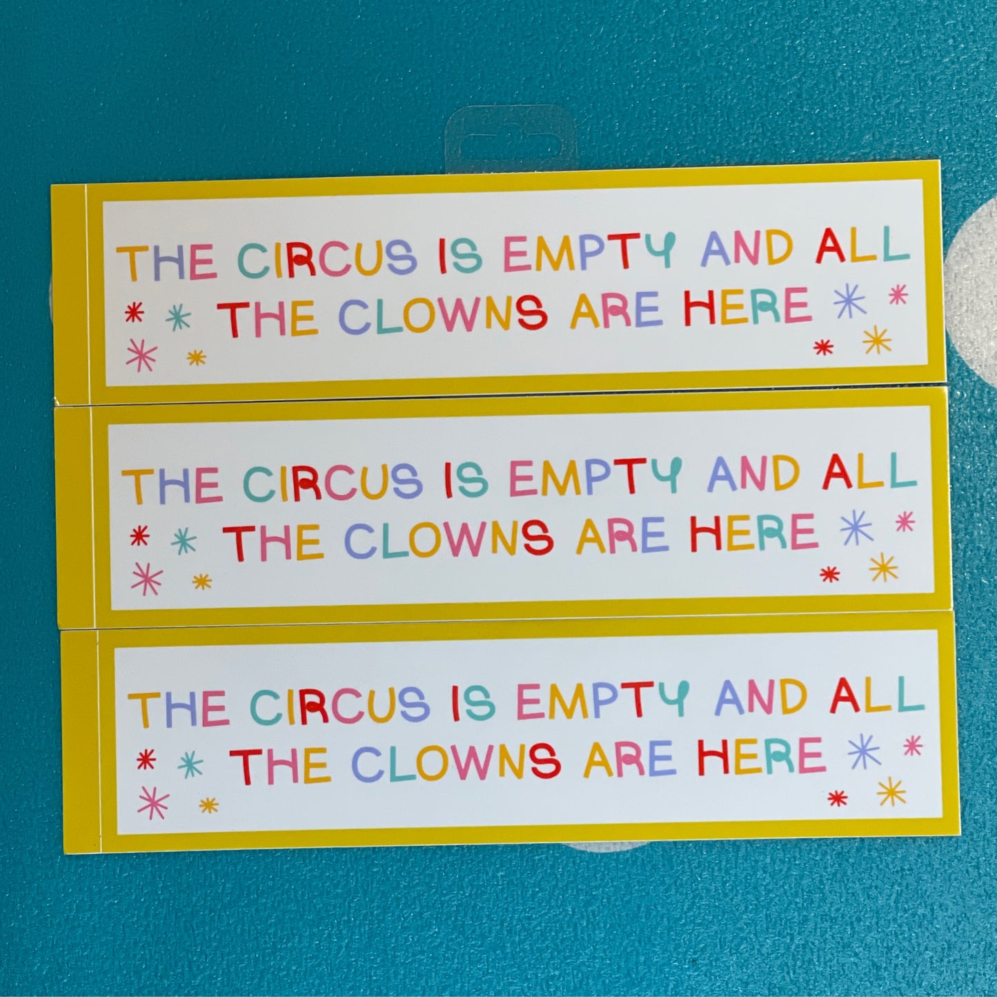 The Circus Is Empty Bumper Sticker