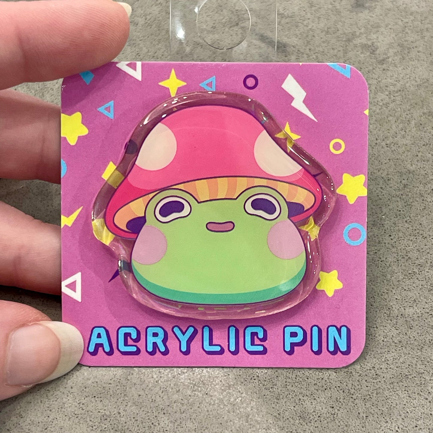 Froggy Mushroom Pin