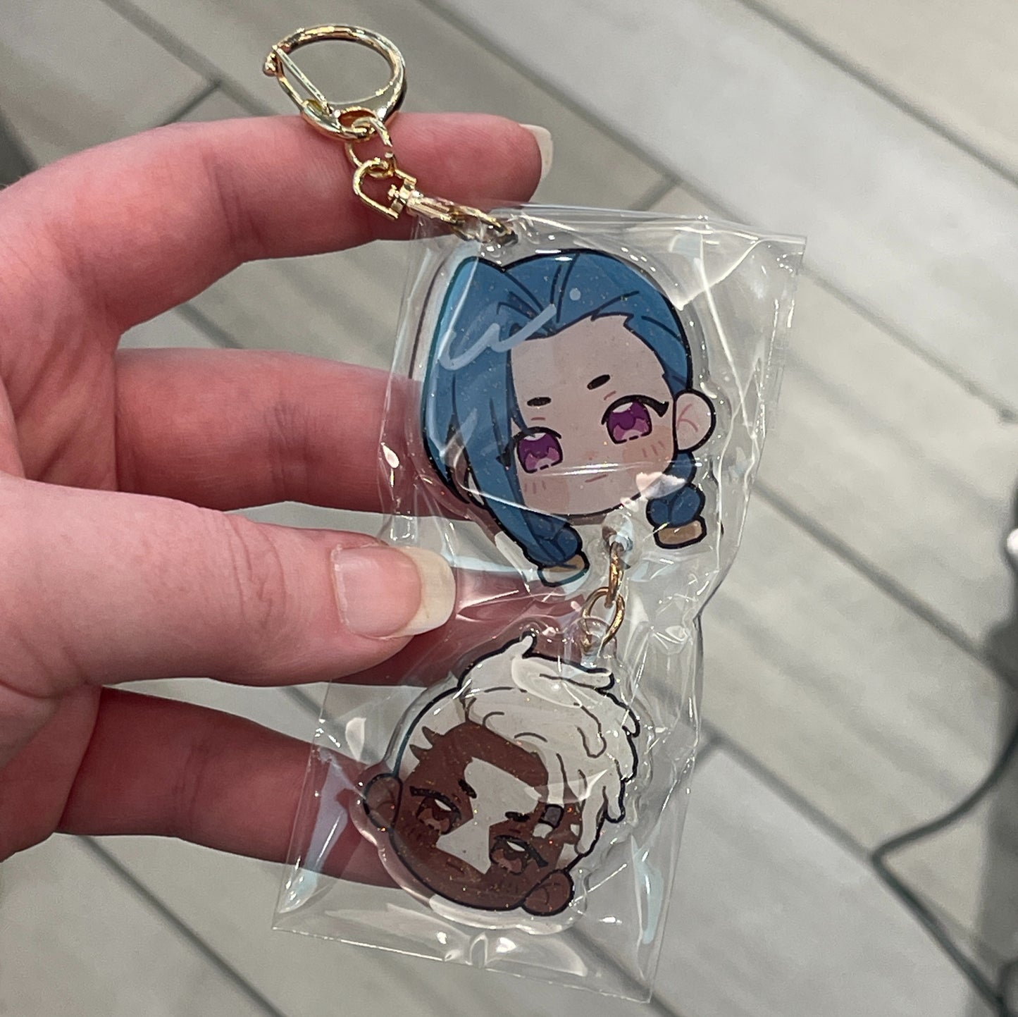 Jinx+Ekko Connected Keychain