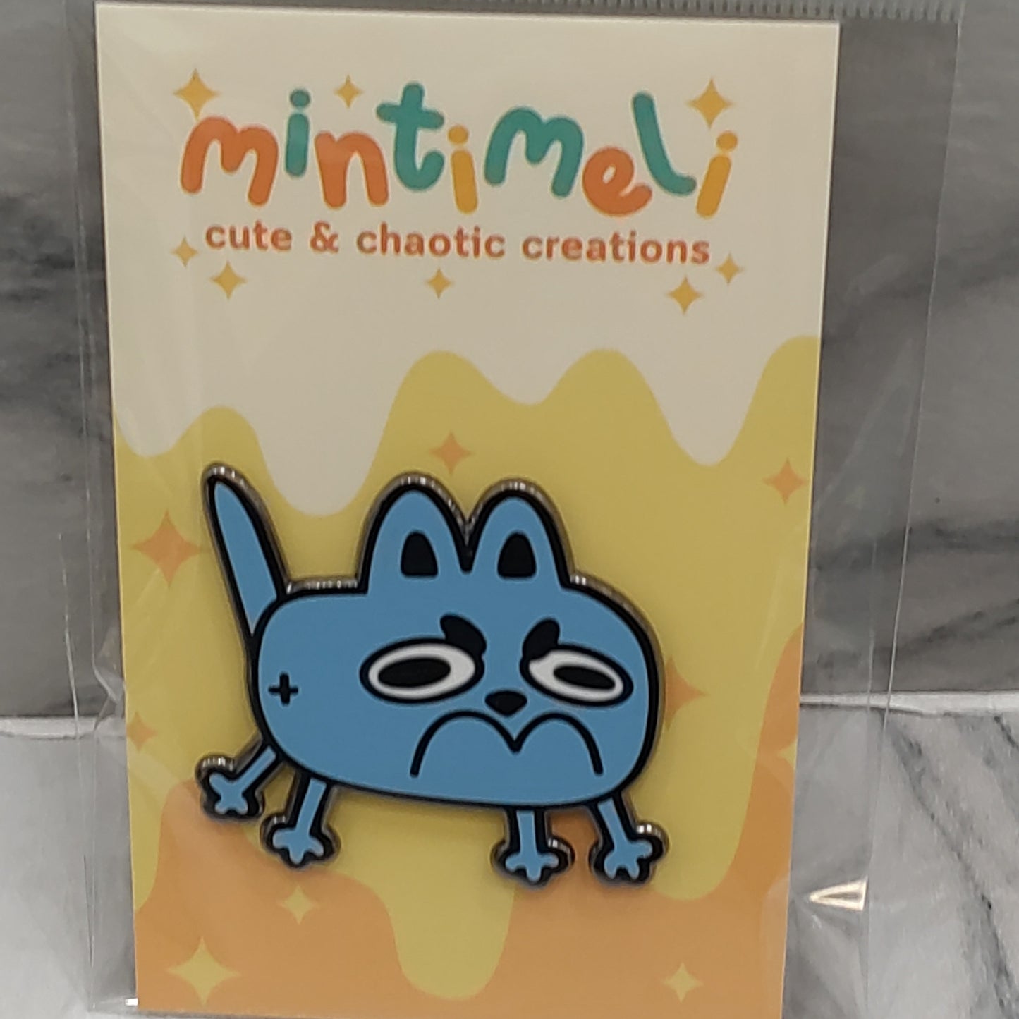 Blue Cat Enamel Pin