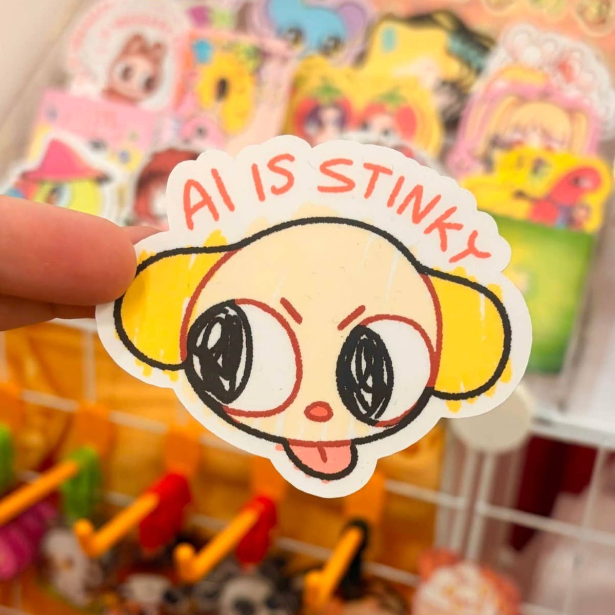 AI is Stinky Dog Sticker