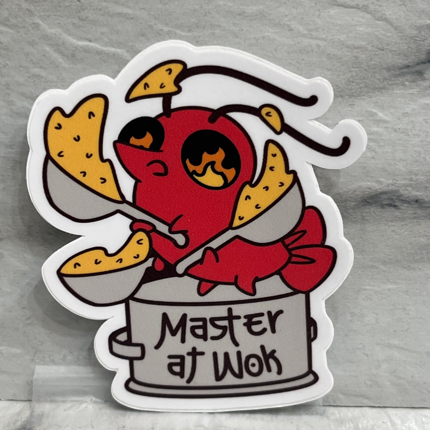 Master At Wok Sticker