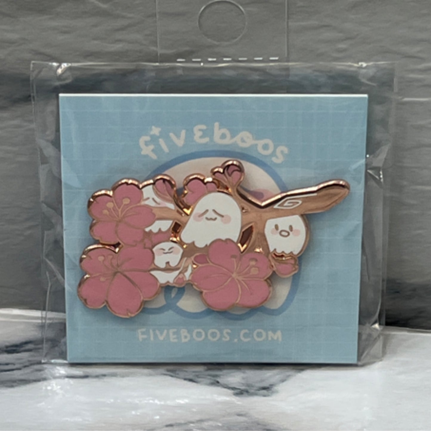 Sakura Boo Enamel Pin