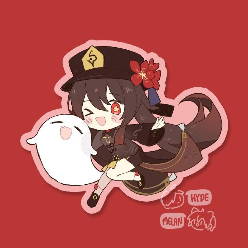 Hu Tao (Genshin Impact) Sticker