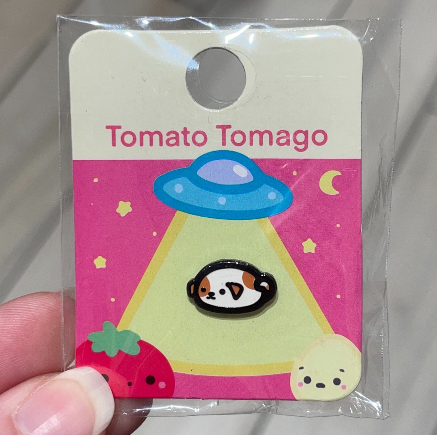 Mochi Dog Brown Spotted Mini Pin