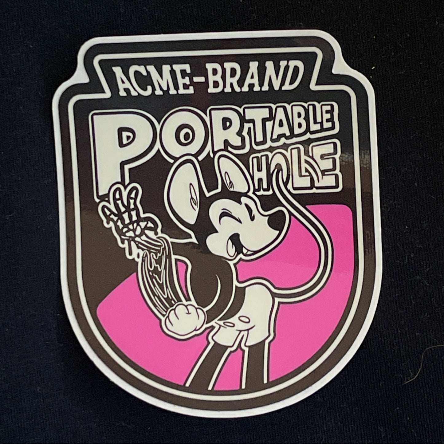 Portable Hole Vinyl Sticker