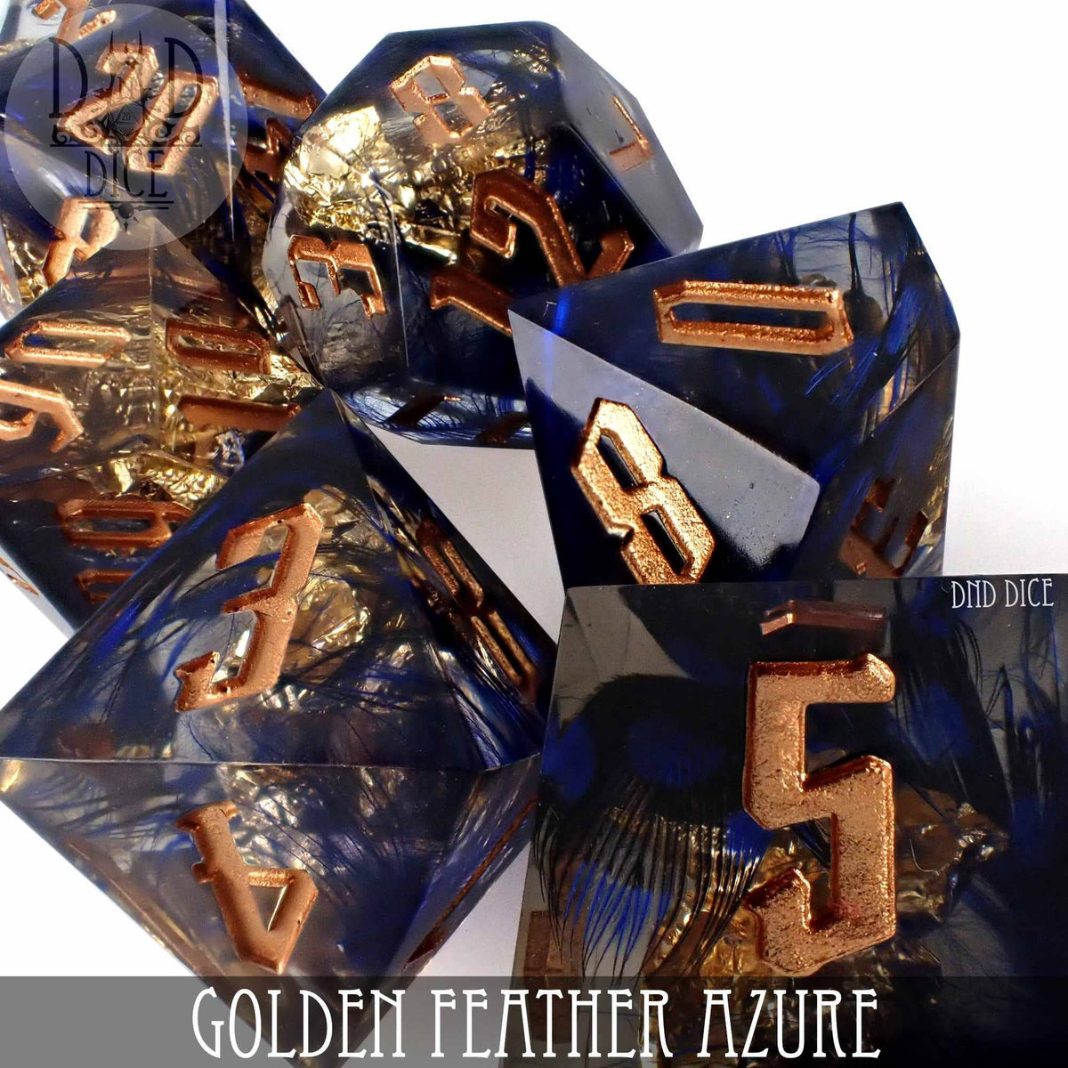 Golden Feather Azure Dice