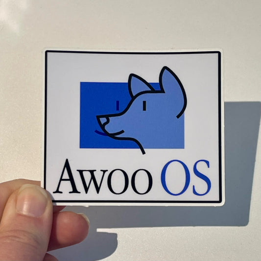 AWOO OS Vinyl Sticker
