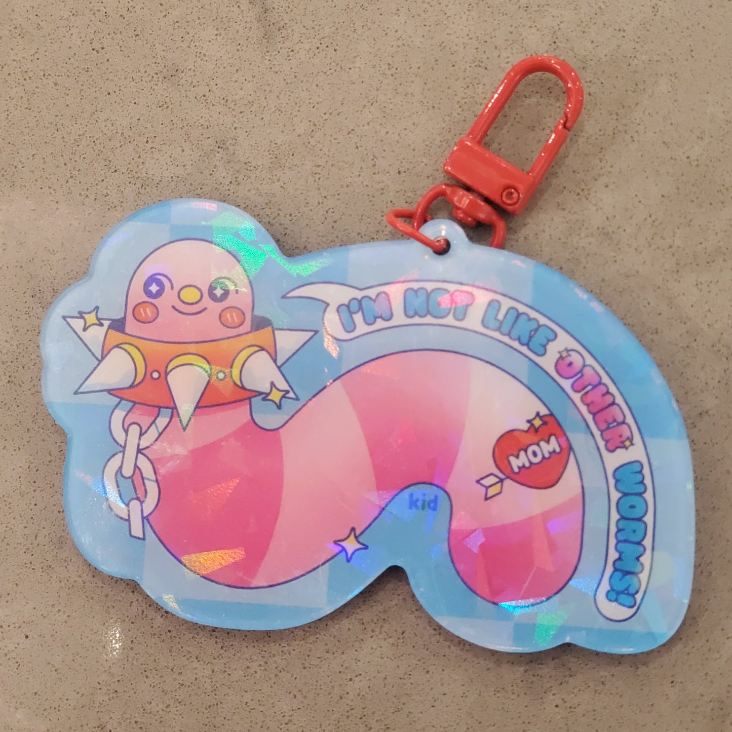 Not Like Other Worms Keychain