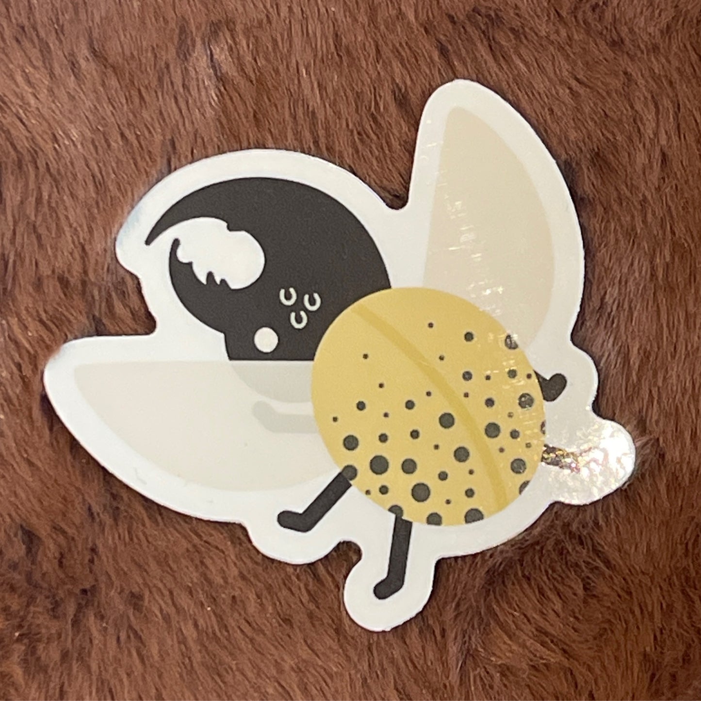 Flying Beetle Vinyl Sticker