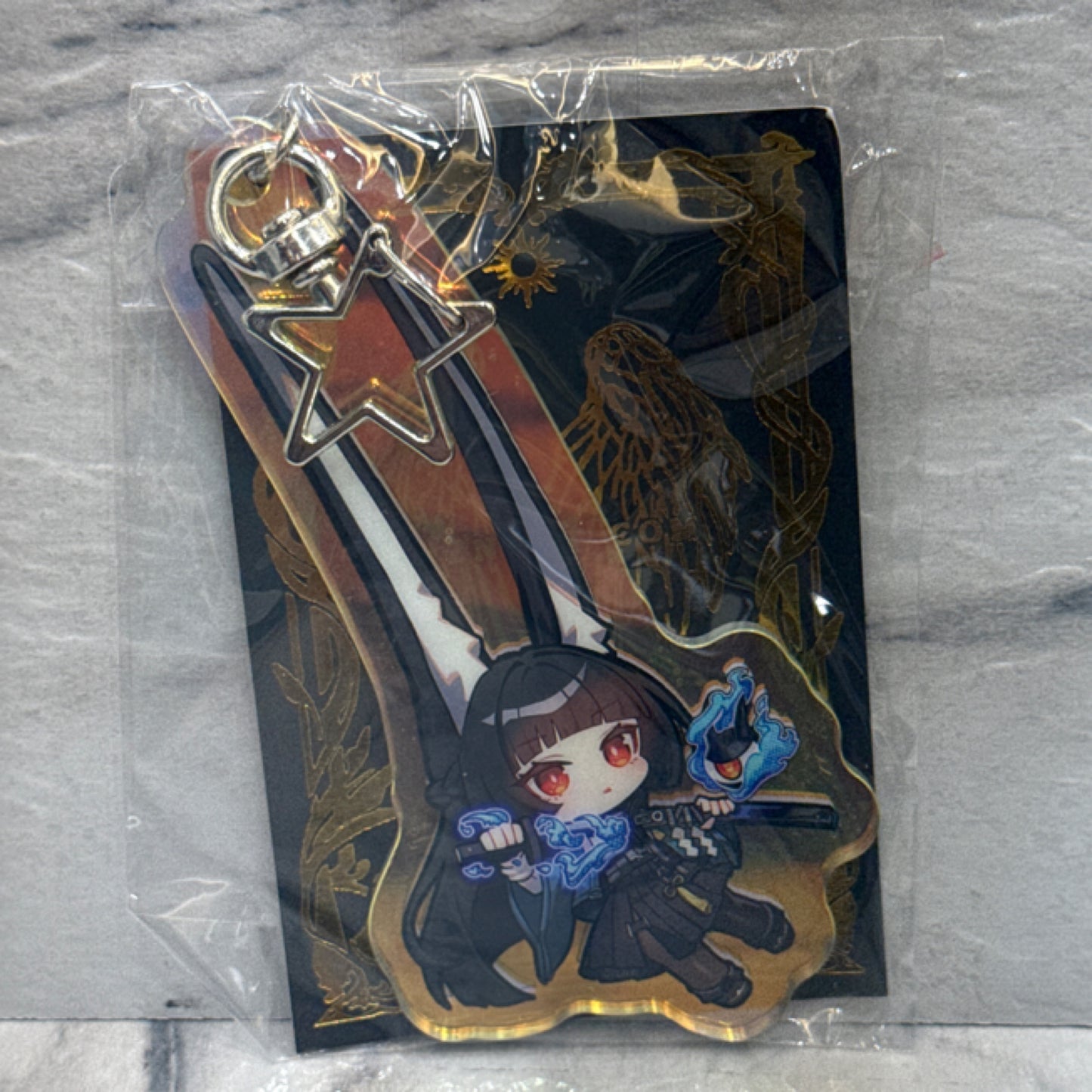 Long ear Miyabi Holographic Keychain