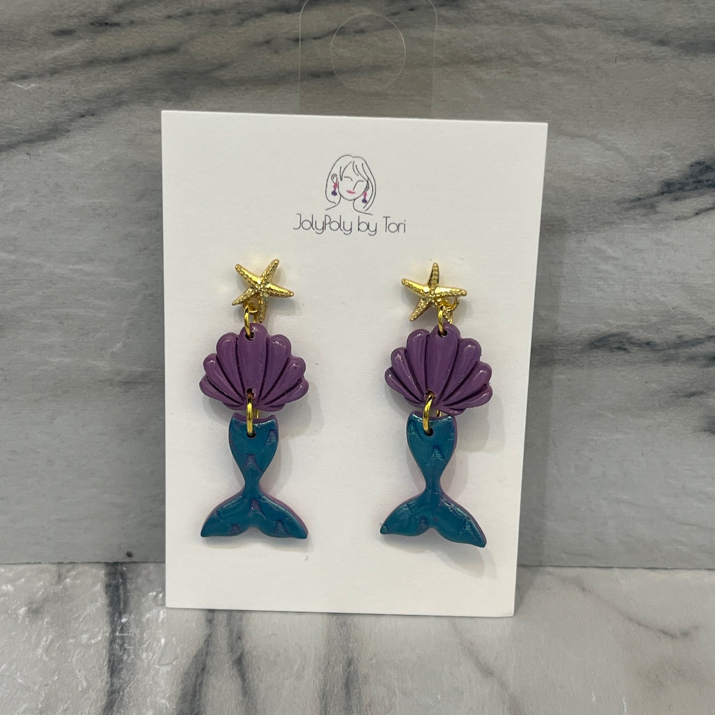 Starfish Mermaid Earrings