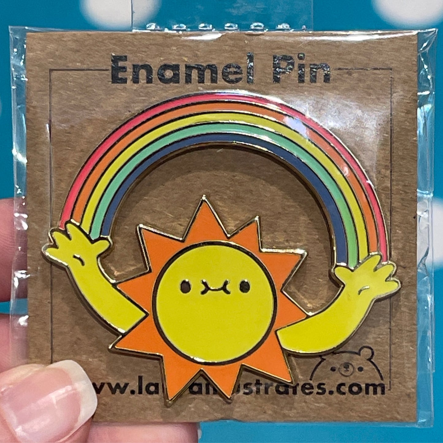 Sunshower Enamel Pin