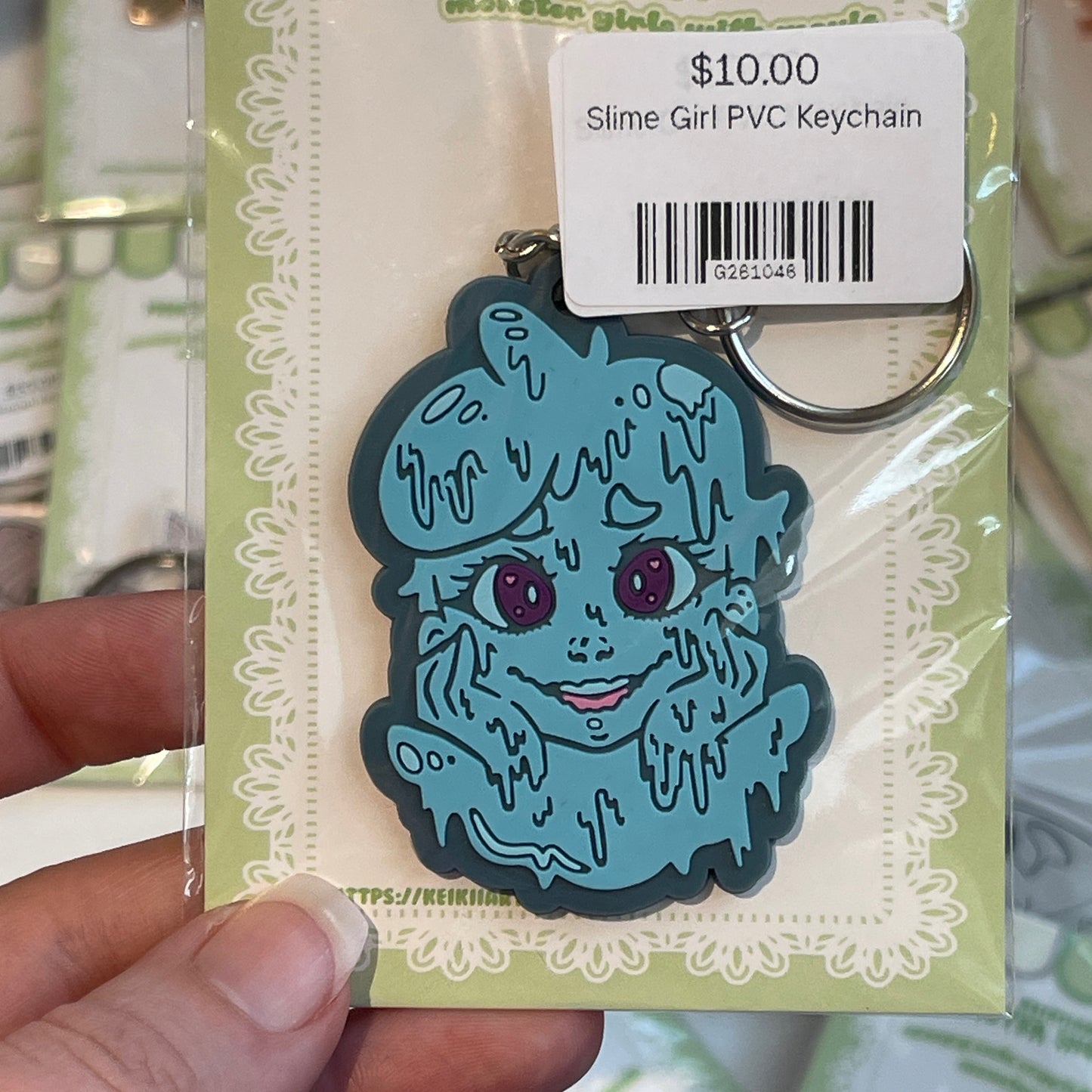 Slime Girl PVC Keychain