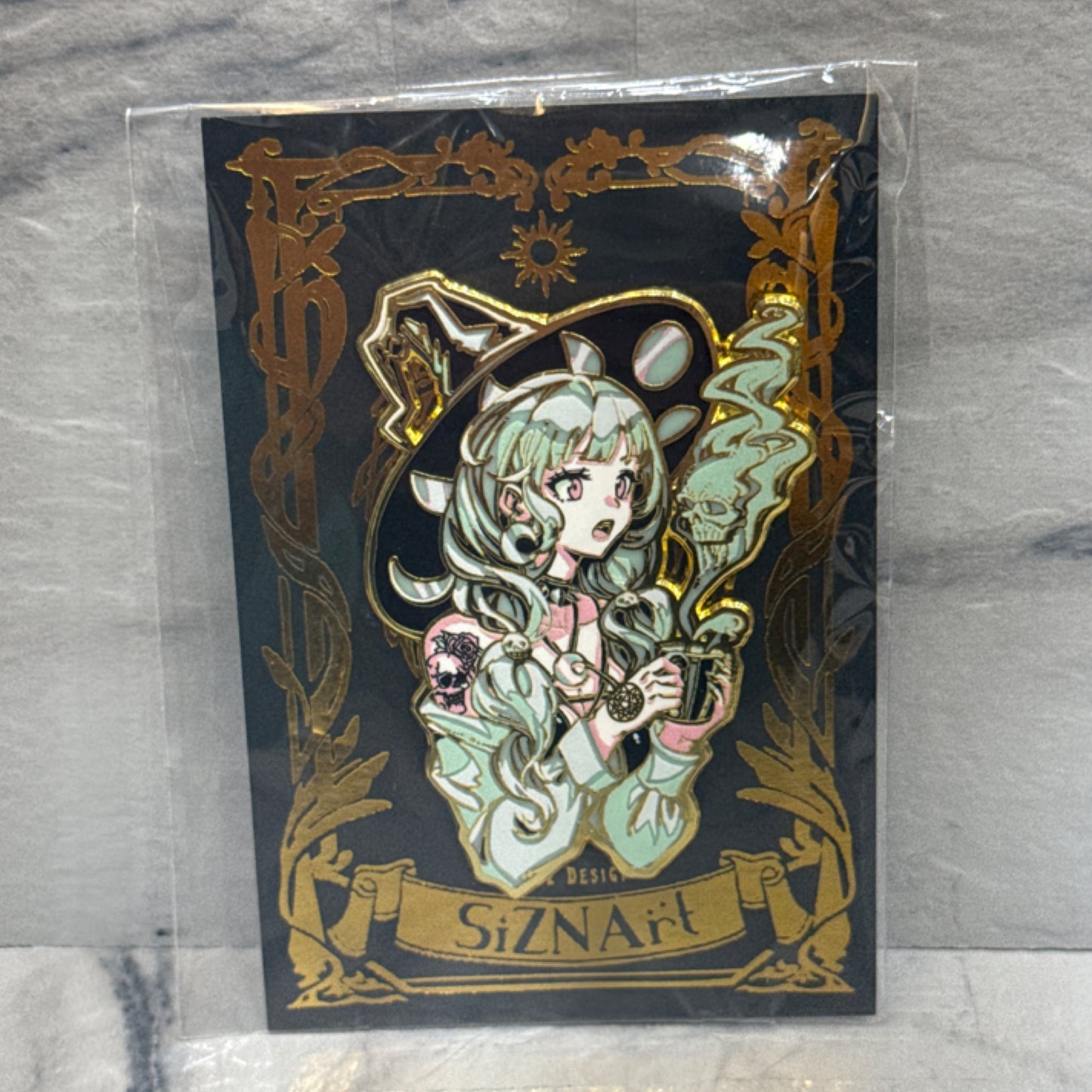 Mint Chocolate Latte Witch Enamel Pin