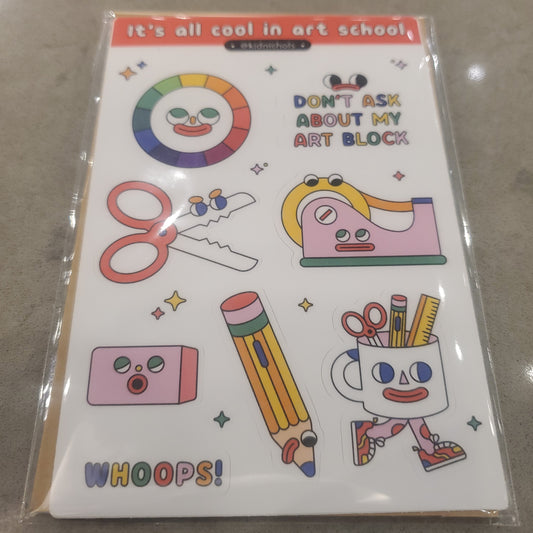 Art School Sticker Sheet