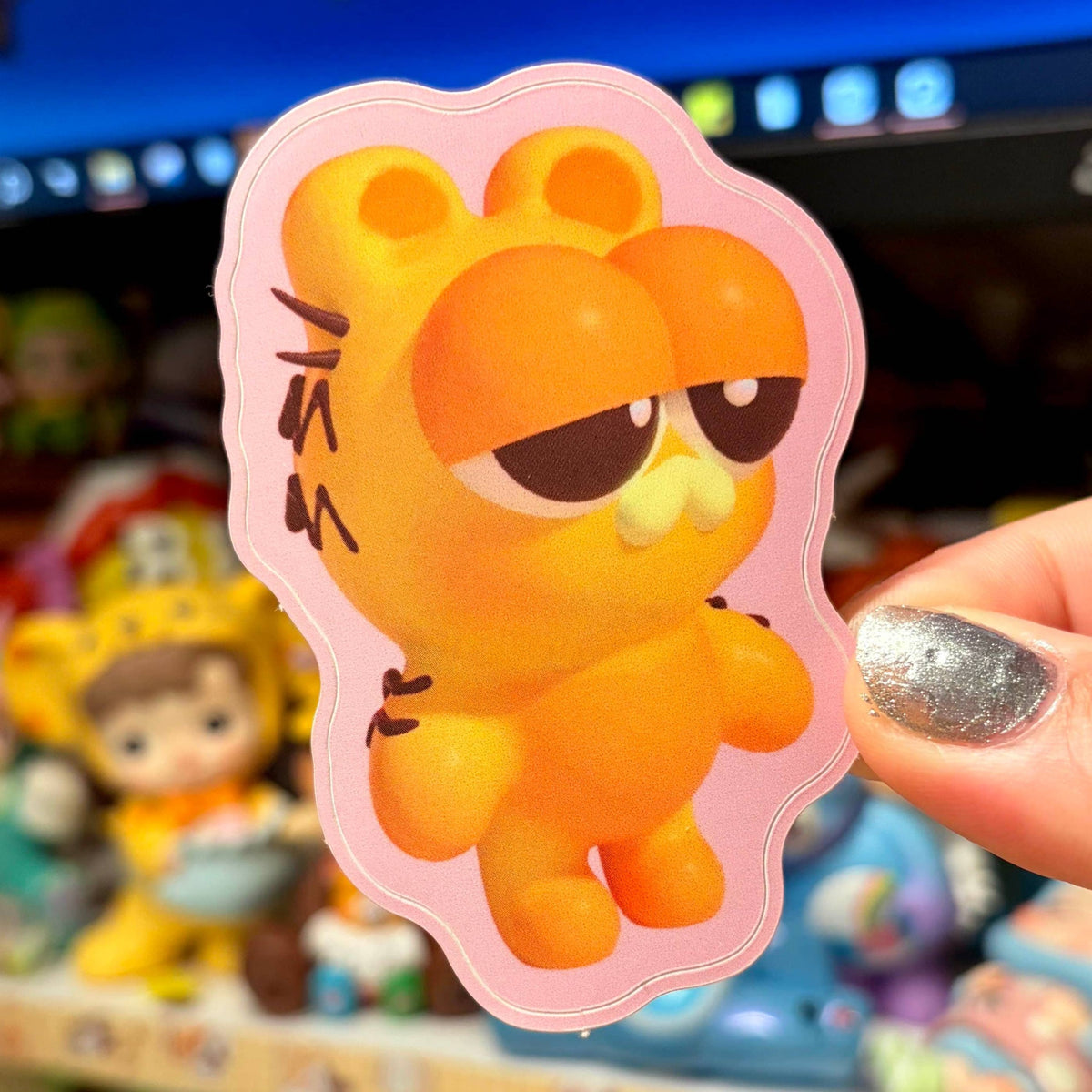 3D Garfield Cat Sticker