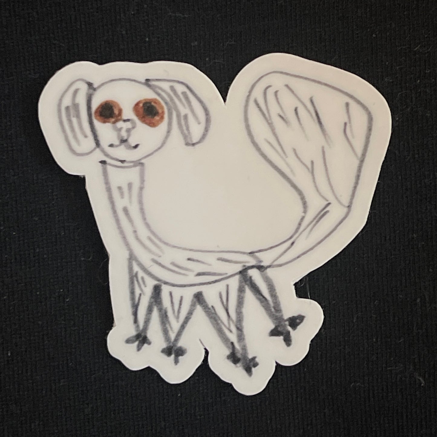 Haunted Dog Sticker