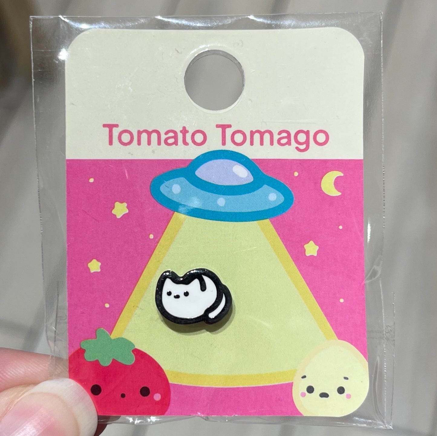 Loaf Cat White Mini Pin