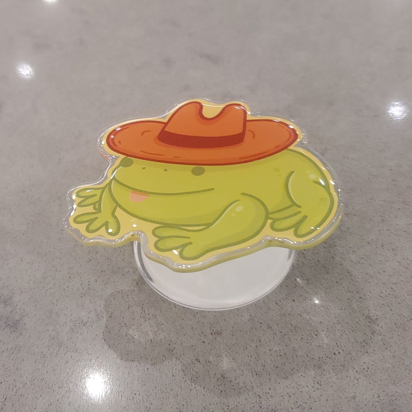 Cowboy Frog Phone Grip