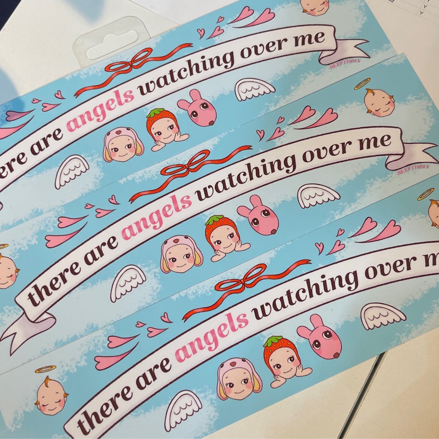 Angels Watching Bumper Sticker