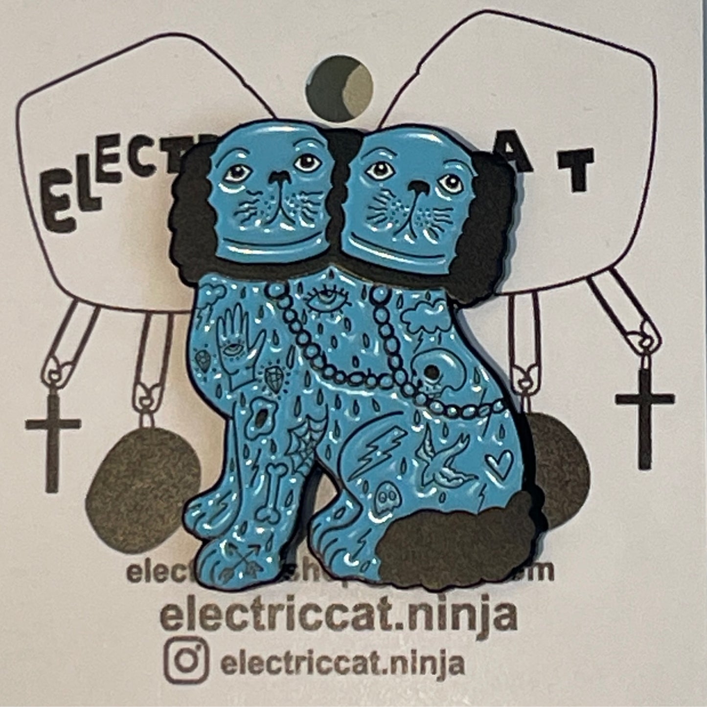 Blue Dog Enamel Pin