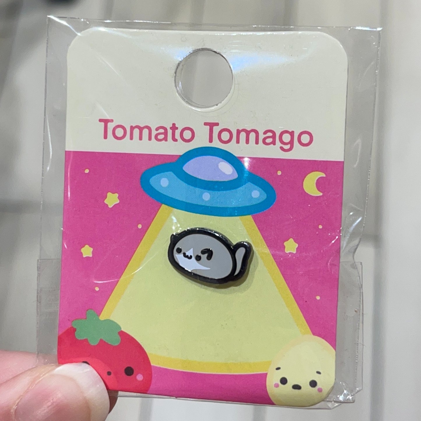 Mochi Cat Gray Tuxedo Mini Pin