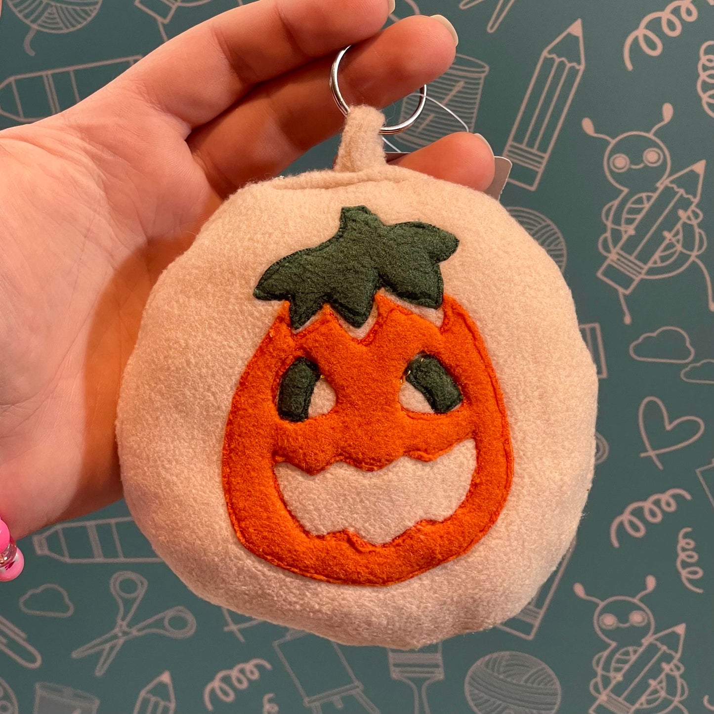Plush Halloween Cookie Keychains