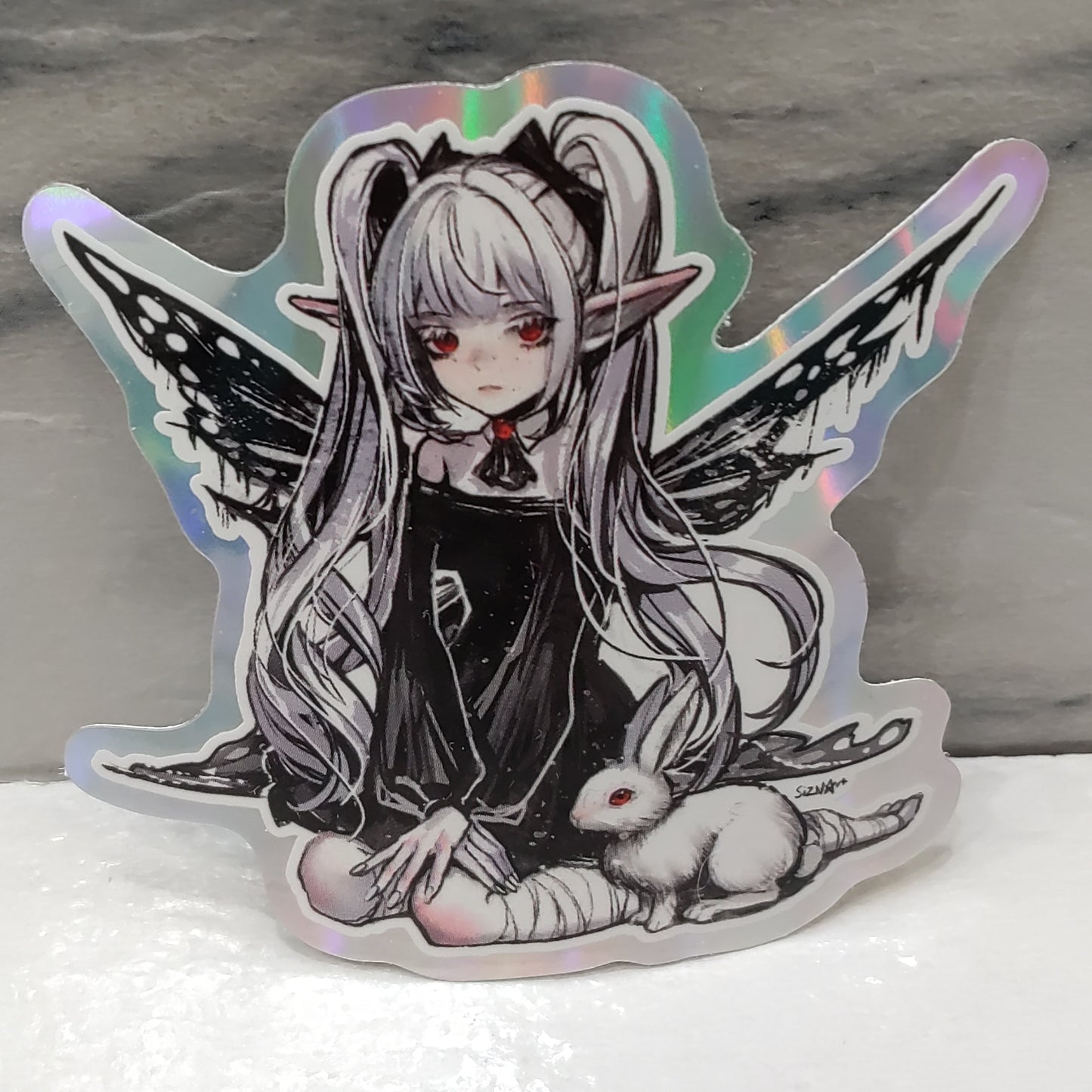Fairy Rabbit Holographic Sticker