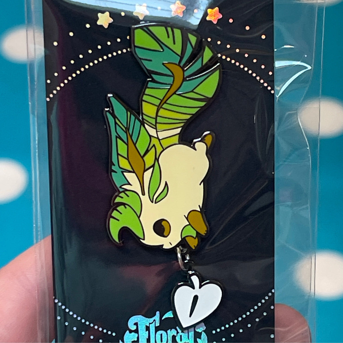 Leafeon Pin by Floral Frolic
