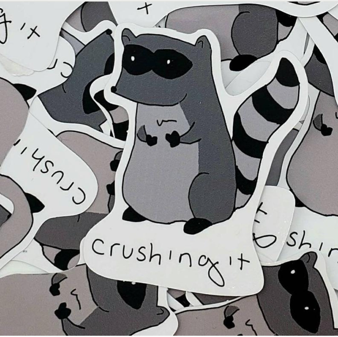 Crushing It Sticker