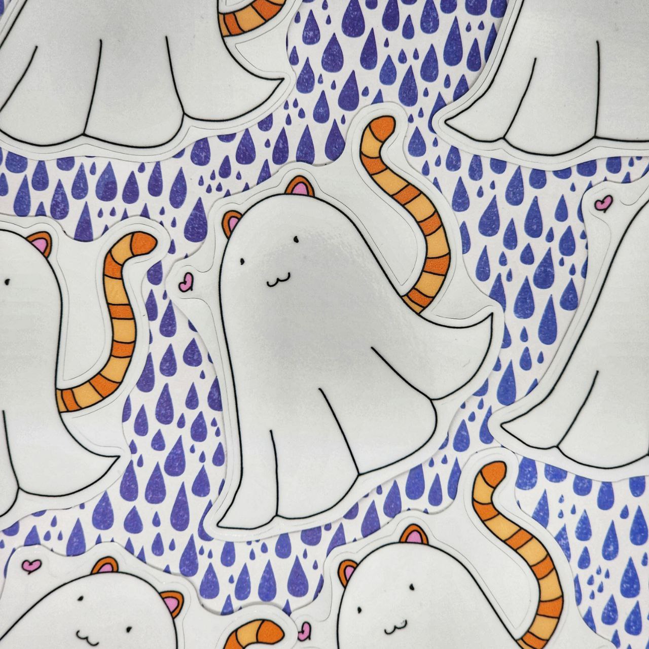 Ghost Cat Sticker