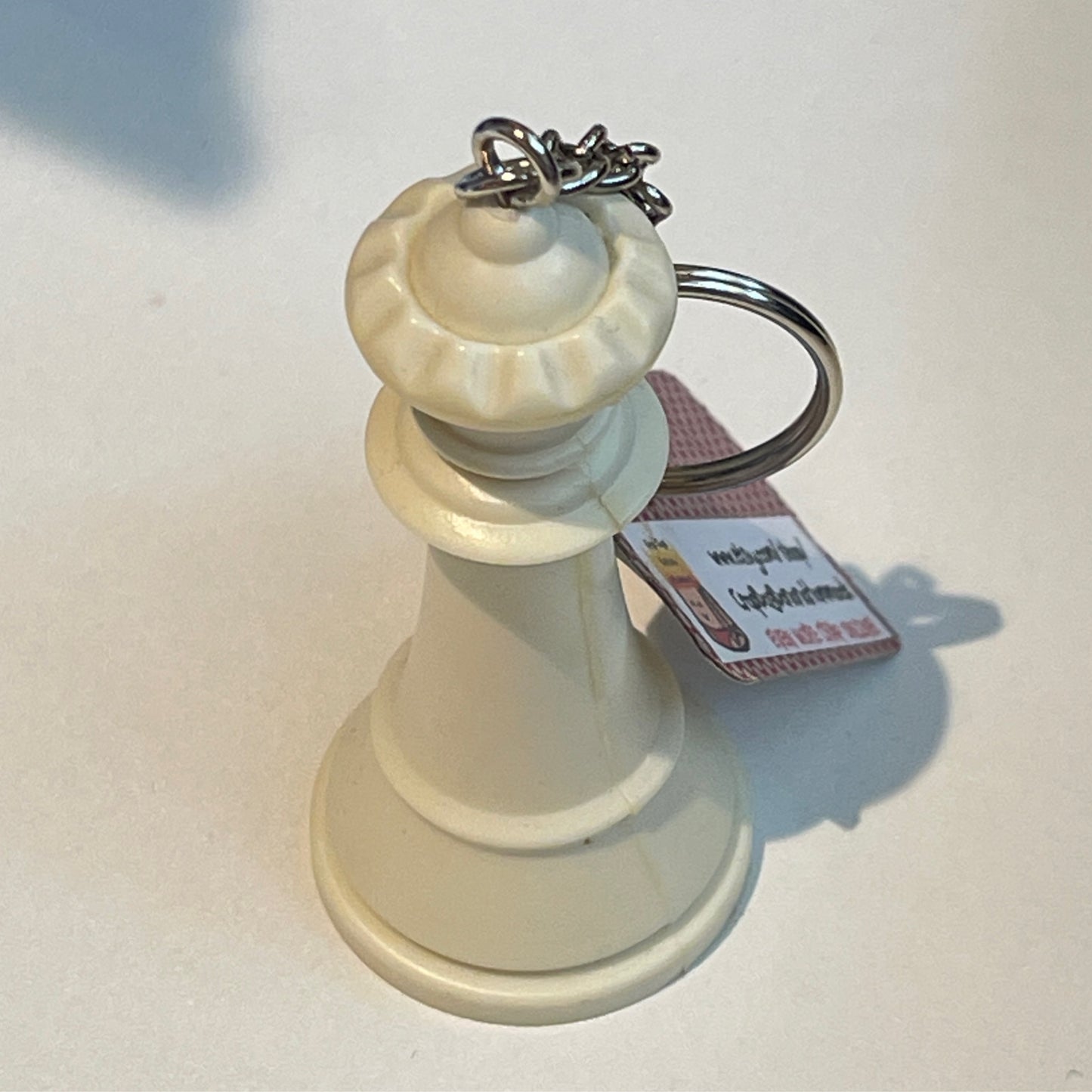 Chess White Queen Keychain