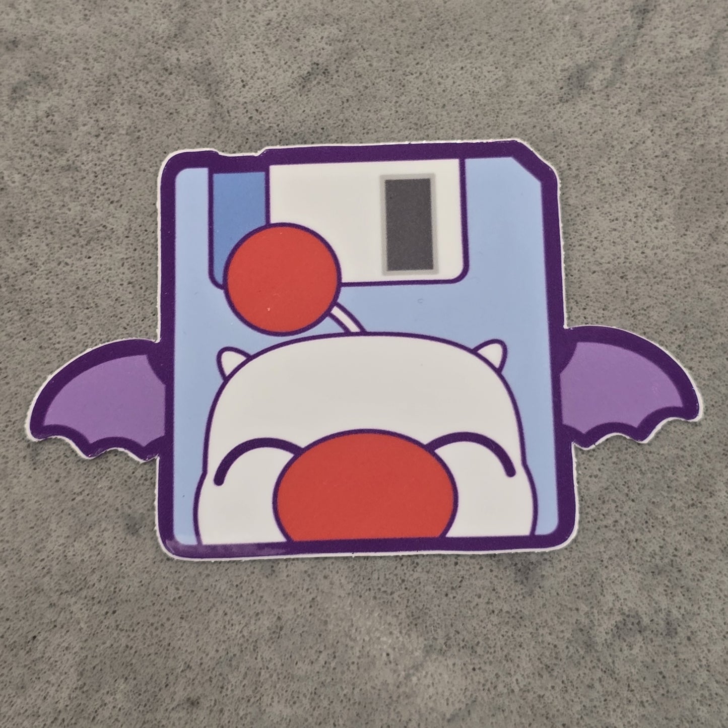Moogle Floppy Save Disk Sticker