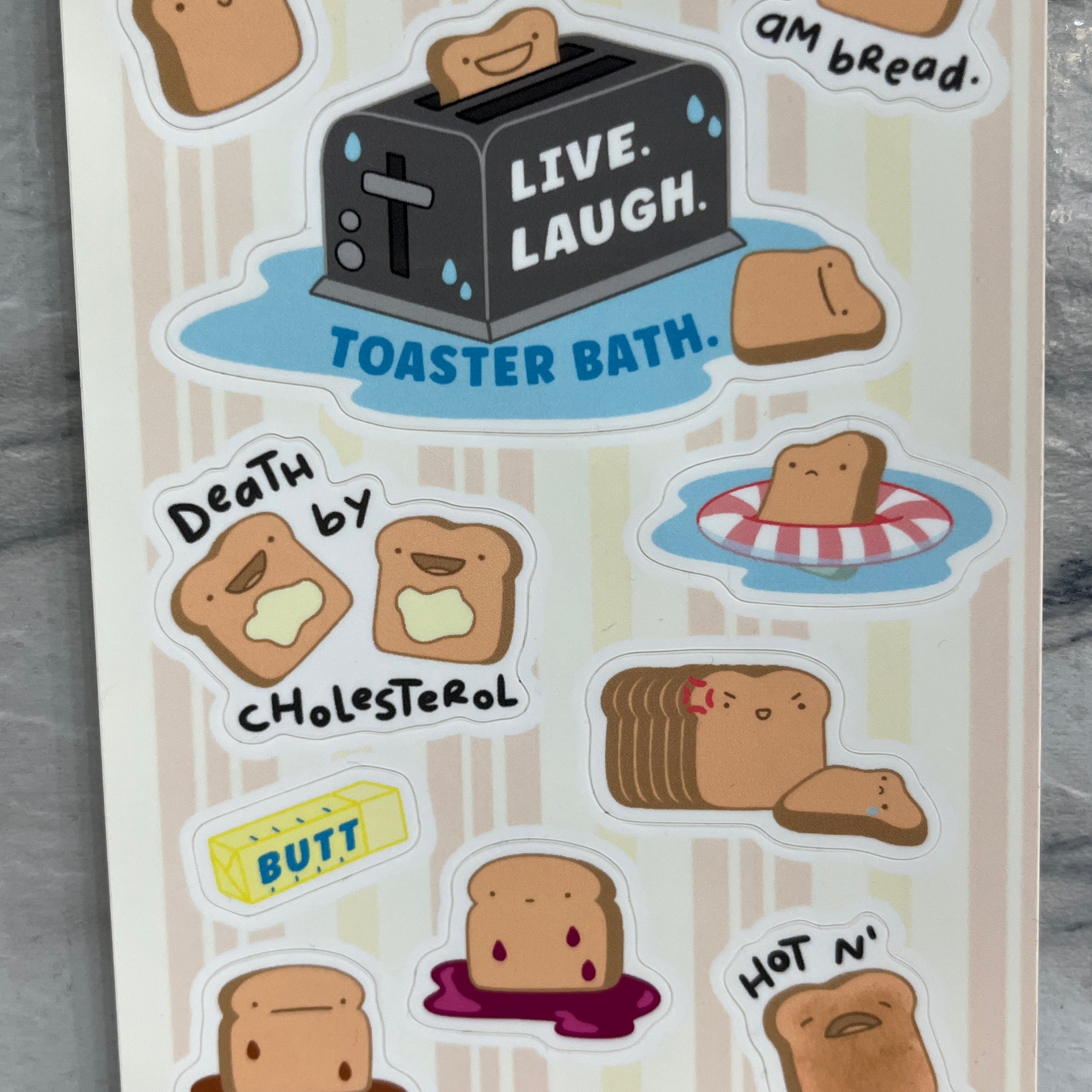 Bread Rusk Sticker Bread TM Sticker Sheet – Beetlebug Art Collective