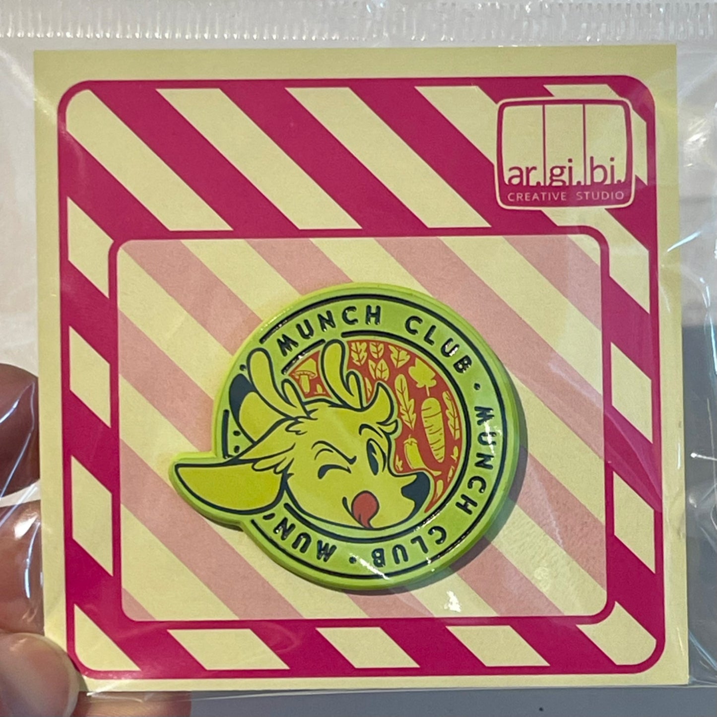 Munch Club Deer Enamel Pin