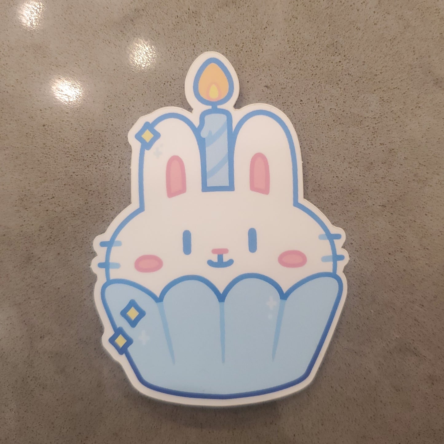 Bunny Cupcake Sticker