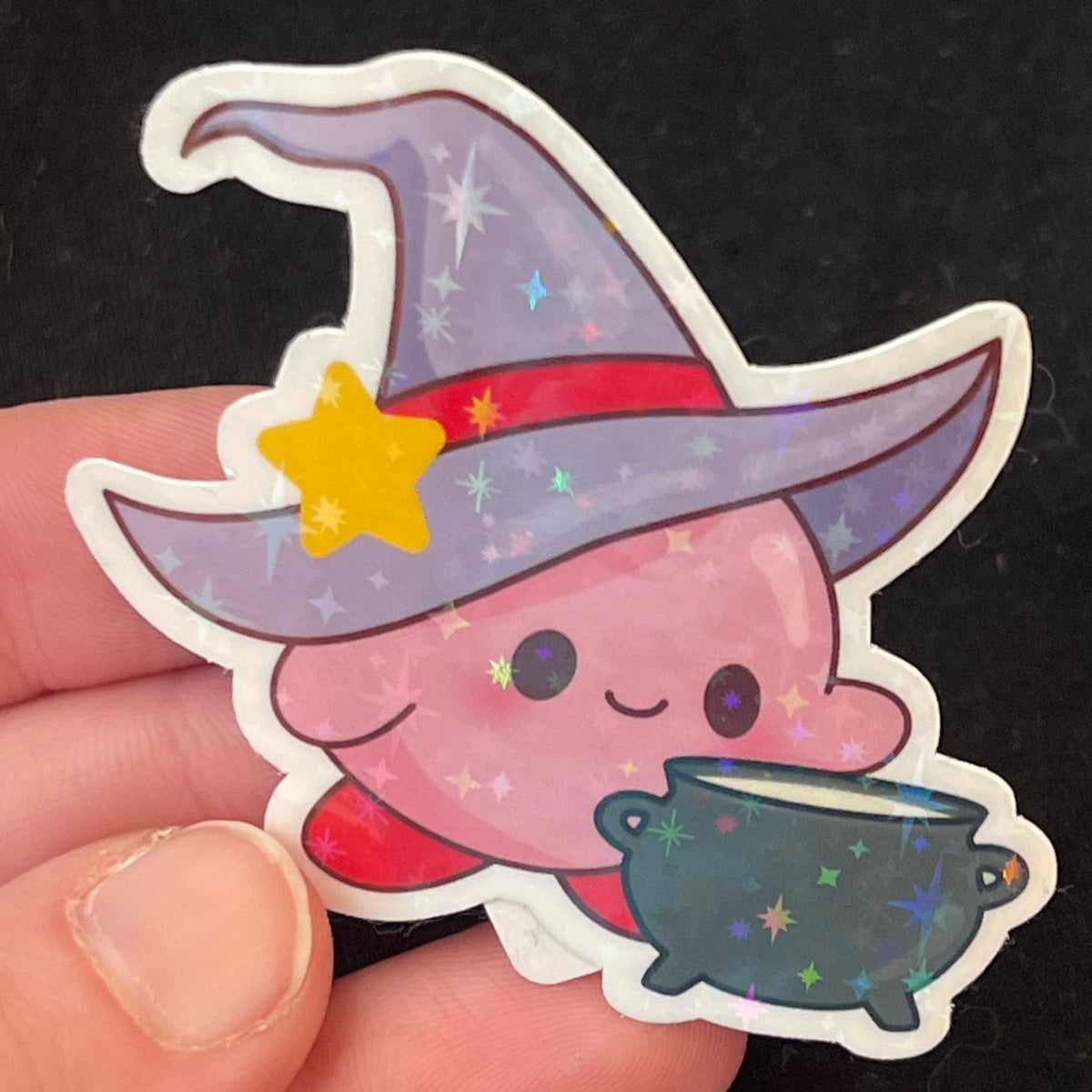 Kirby Witch Sticker