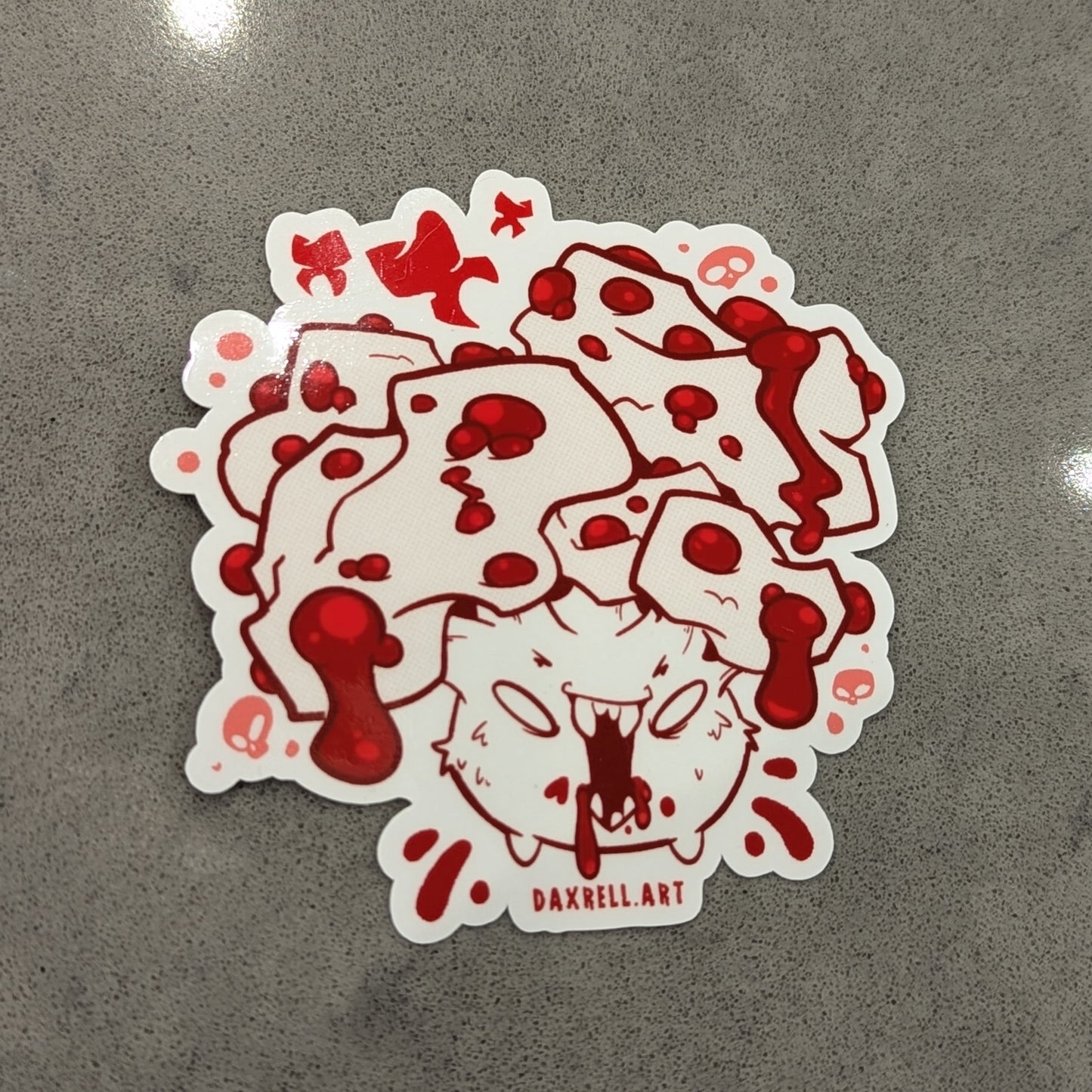 Bleed Tooth Sticker