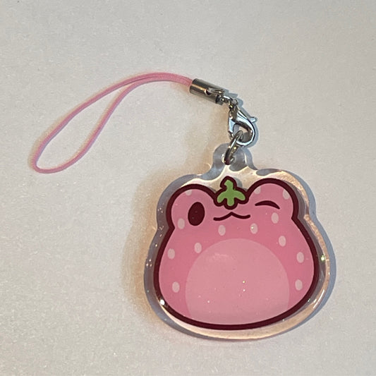 Strawberry Frog Charm