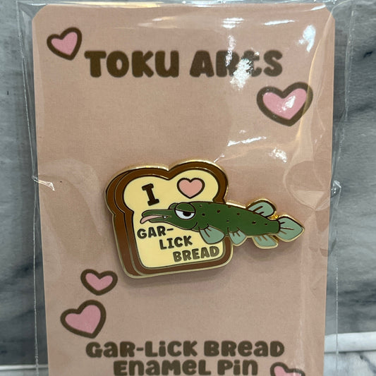 Gar-lick Bread Enamel Pin