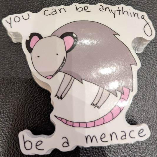 Menace Possum Sticker