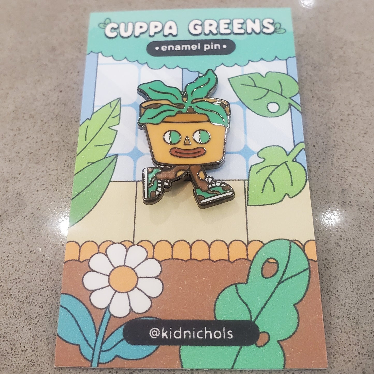 Cuppa Green Enamel Pin