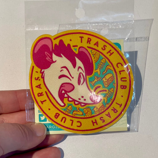 Trash Club Possum Fabric Patch