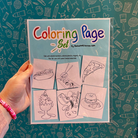 Food Cats Coloring Pack