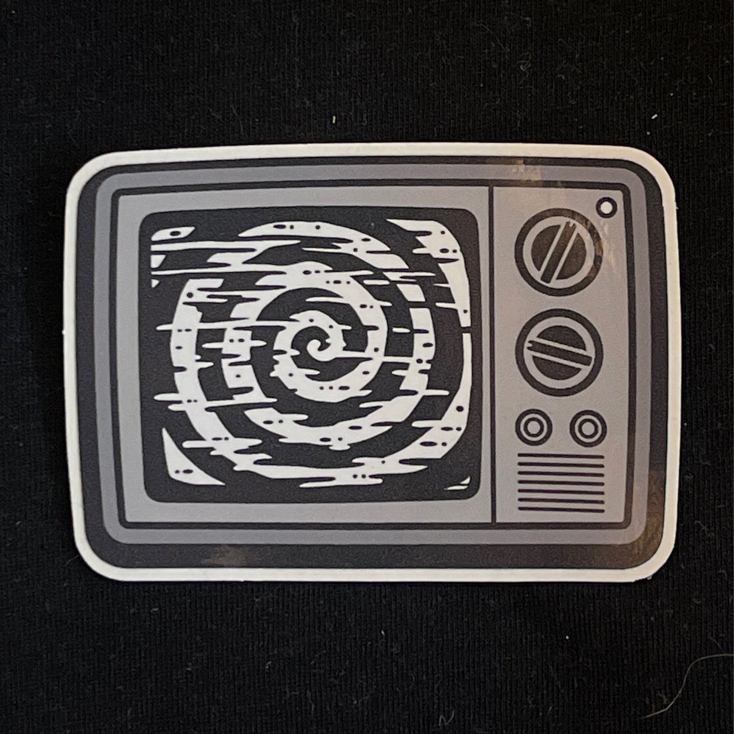 Hypno TV - Black and White Vinyl Sticker