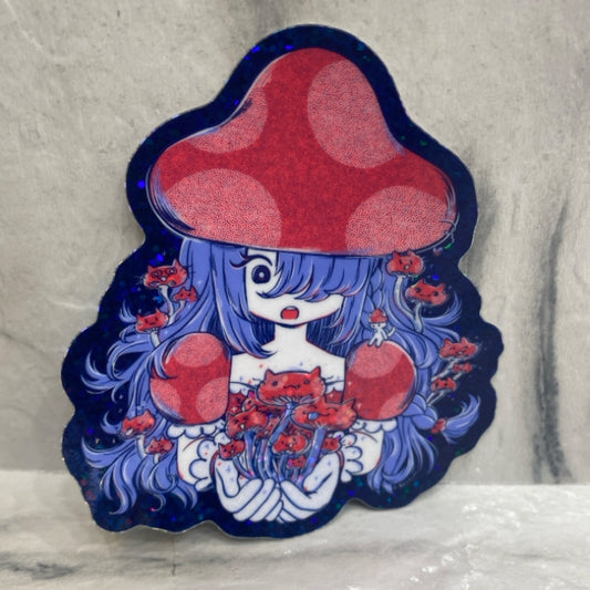 Mushroom Kitties Sticker