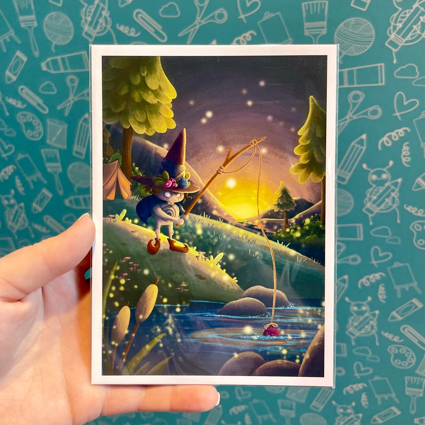 Sunrise Fishing Art Print