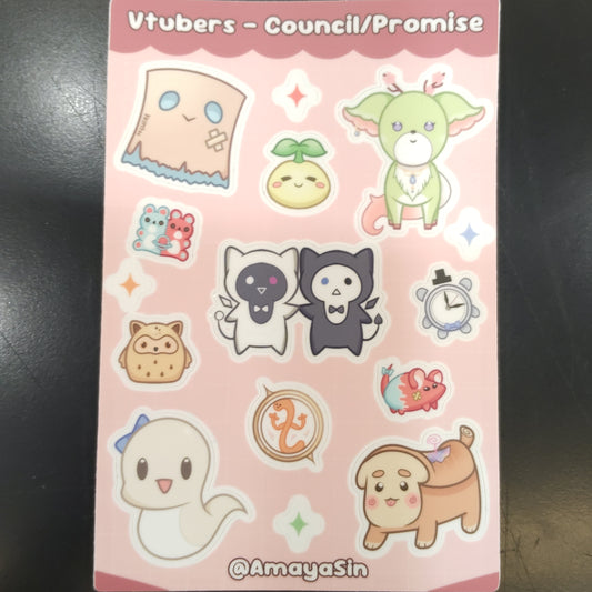 Vtuber Council/Promise Sticker Sheet