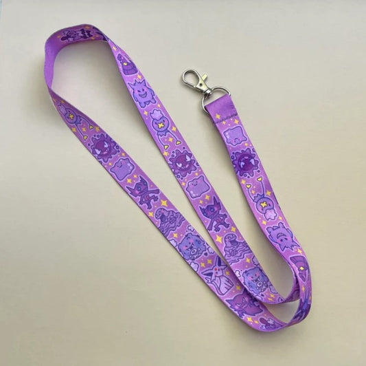 Purple Pokemon Lanyard